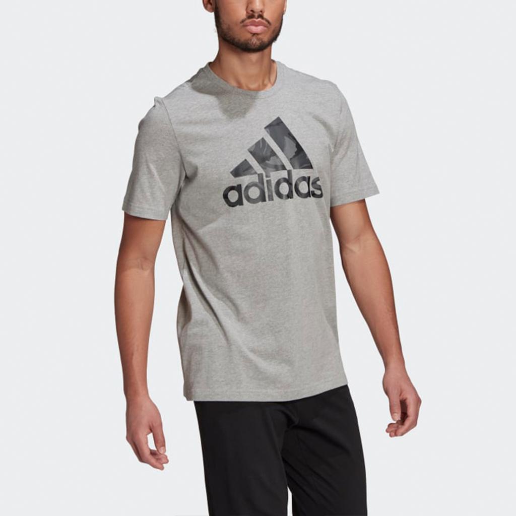 New Adidas T Shirts Men Gray GK9637