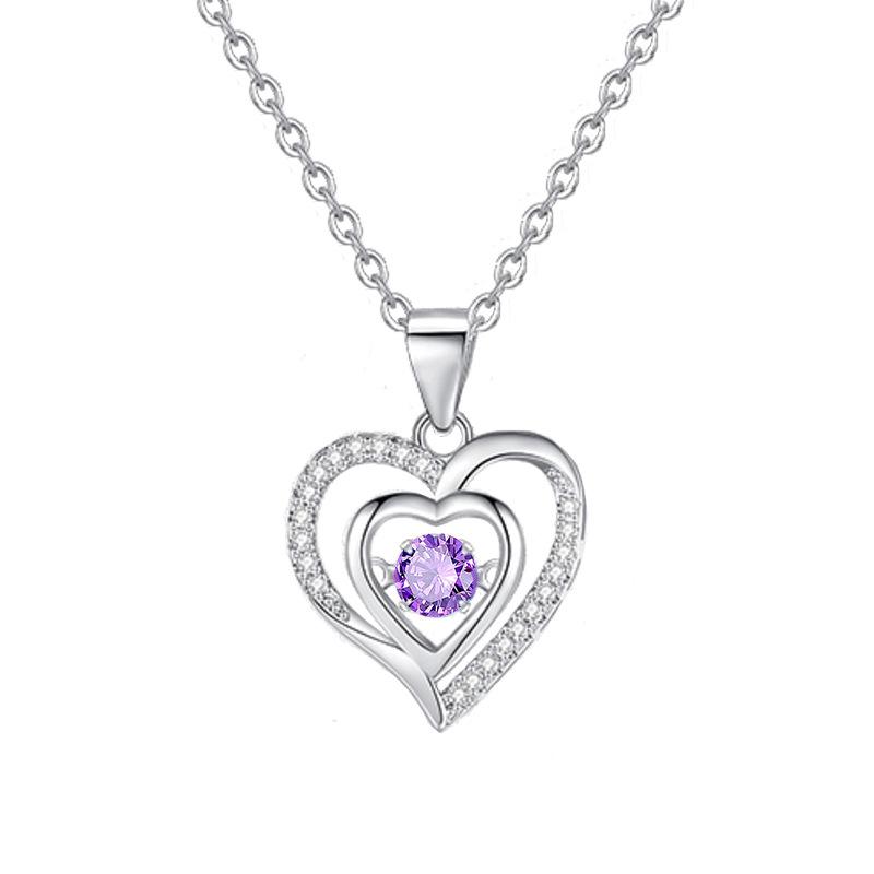 

Умное ожерелье в форме сердца для женщин, японское и корейское, простая подвеска в виде бьющегося сердца, цепочка на ключицу, подарок на День святого Валентина