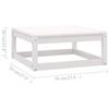 7 Piece Garden Lounge Set with Cushions Solid Pine Wood