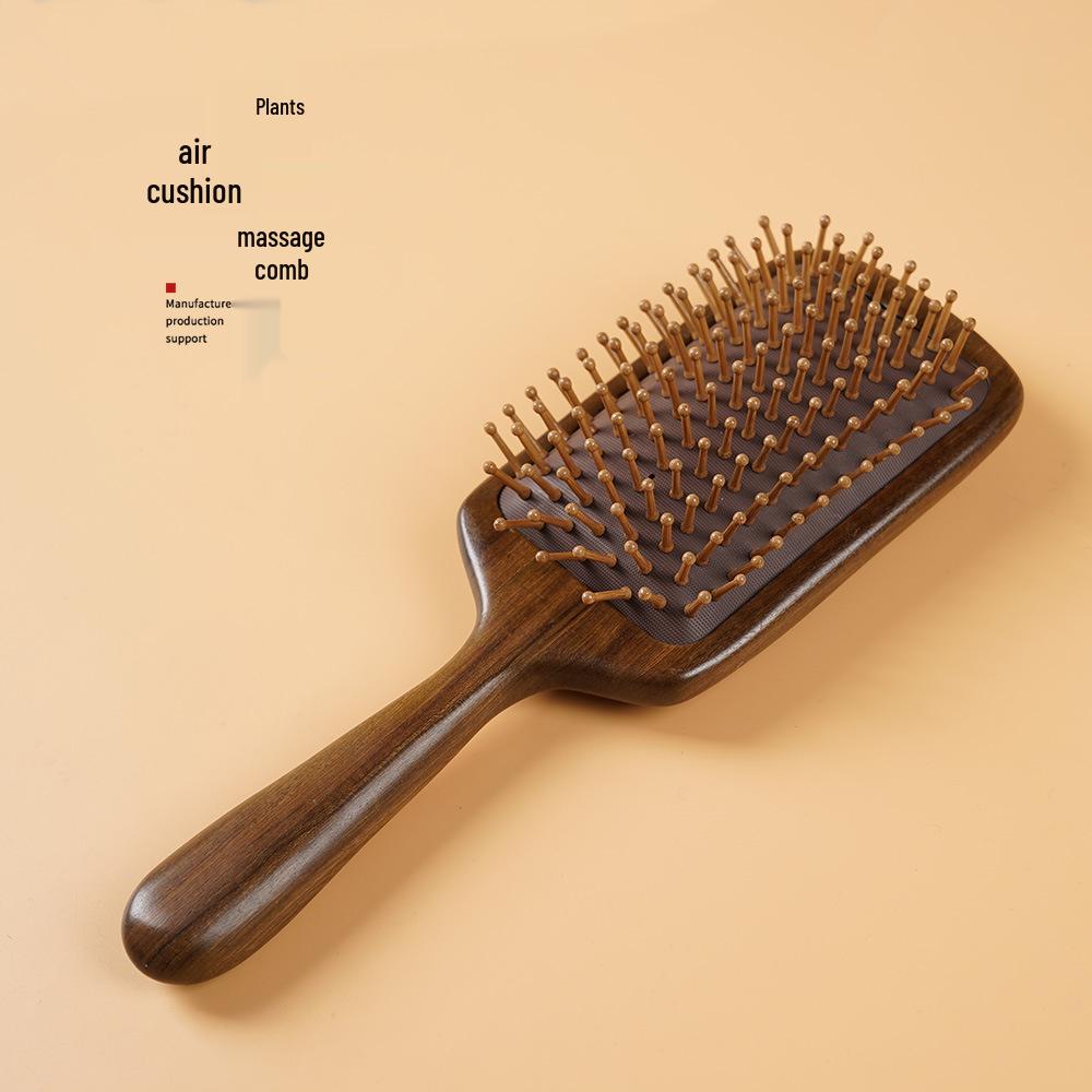 

Деревянный массажный гребень из золотого сандала для длинных волос