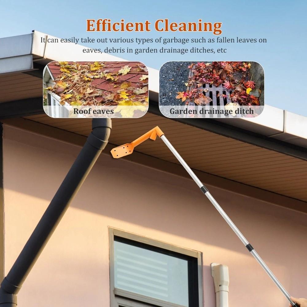 Long Handle Pipe Cleaners Tool Abrasion Resistance Drain Unclogger Gutter Cleaning Tool  Street