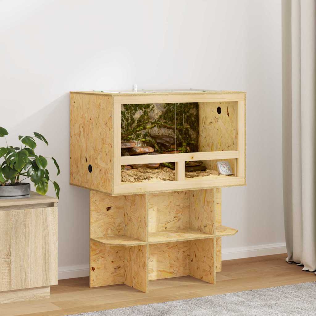 vidaXL Terrarium Braun 80 x 50 x 50 cm OSB braun