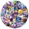 50/100pcs Kawaii Transparent Magic Cartoon Stickers Gothic Witch Aesthetic Decals Toys Kids Decoration Scrapbooking Supplies
