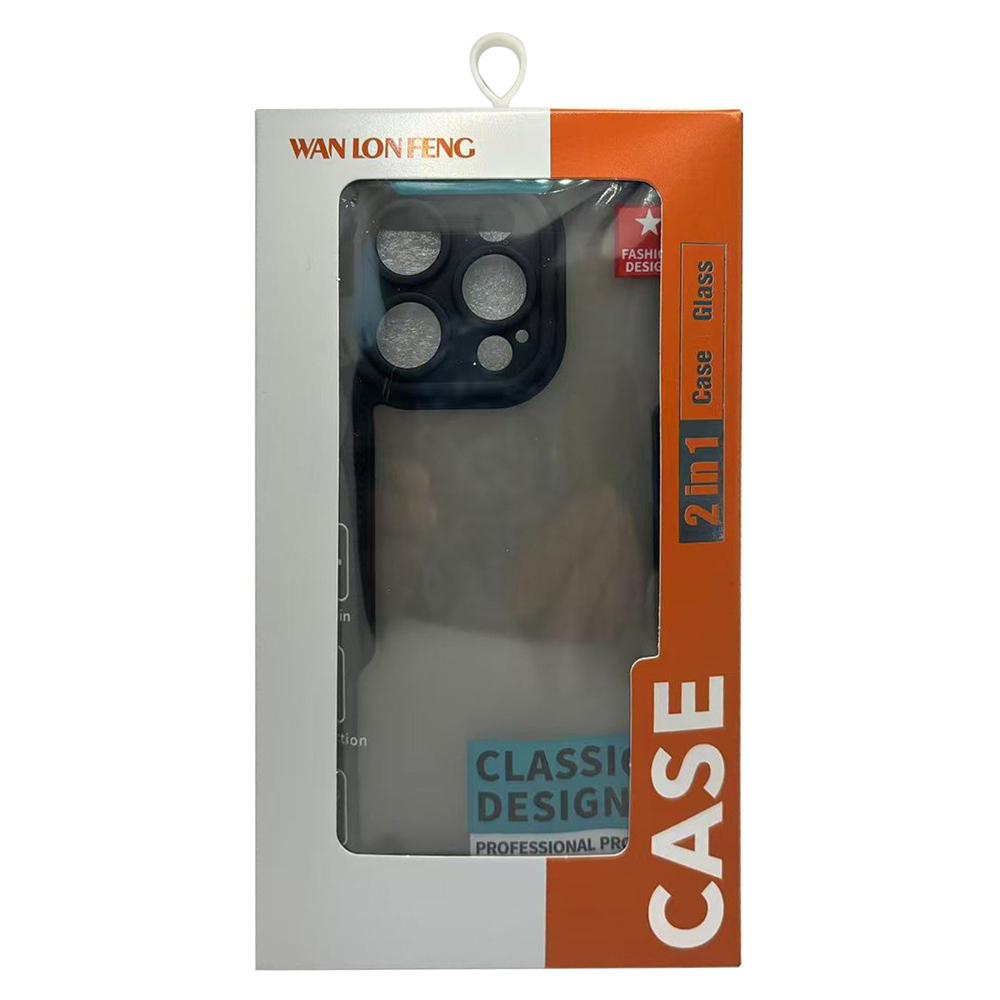 WANLONFENG MFFJ Series For Samsung Galaxy S25 Ultra Back Cover with 2PCS Tempered Glass TPU+Acrylic Phone Case
