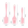 3 bucăți antiaderent silicon răzuitoare cremă pâine prăjitură unt spatulă mixer perie ulei cu mâner din PP spatulă tort instrument de copt bucătărie