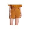Li Ning Solid Color Logo Elastic Waist Sports Shorts Women shorts Brown AKSS022-1