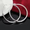 5cm Runde Creolen für Damen Mode Hübsch Hochzeit Party Schmuck Feiertagsgeschenke