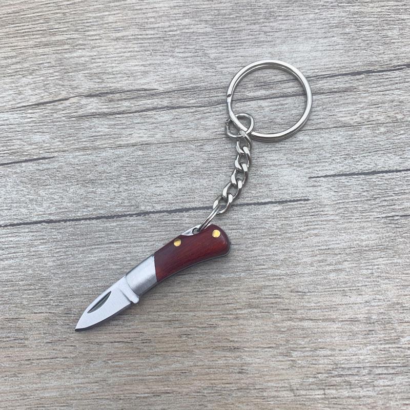 Brass Handle Steel Blade Outdoor EDC Portable Multi Cutter Knife Kitchen Gift Small Mini Pocket Folding Key Ring Knife Utility