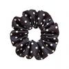 Large Polka Dot Scrunchie Hair and Fluffy and Perfect for Recitals Cute, Tie, Satin, Navy, White, Voluminous, (navy)
