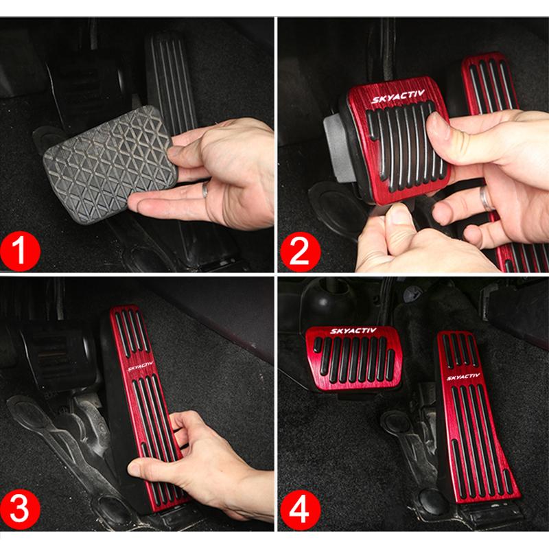For Mazda 3 BP CX30 CX-30 2022 Axela Car Foot Pedal Accelerator Fuel Brake Pedals Cover Non Slip Pads