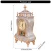 Carvings Antique Design Table Clock 12 Musical Alarms Mantels Clock with Chimes and Pendulum For Accurate Timekeeping