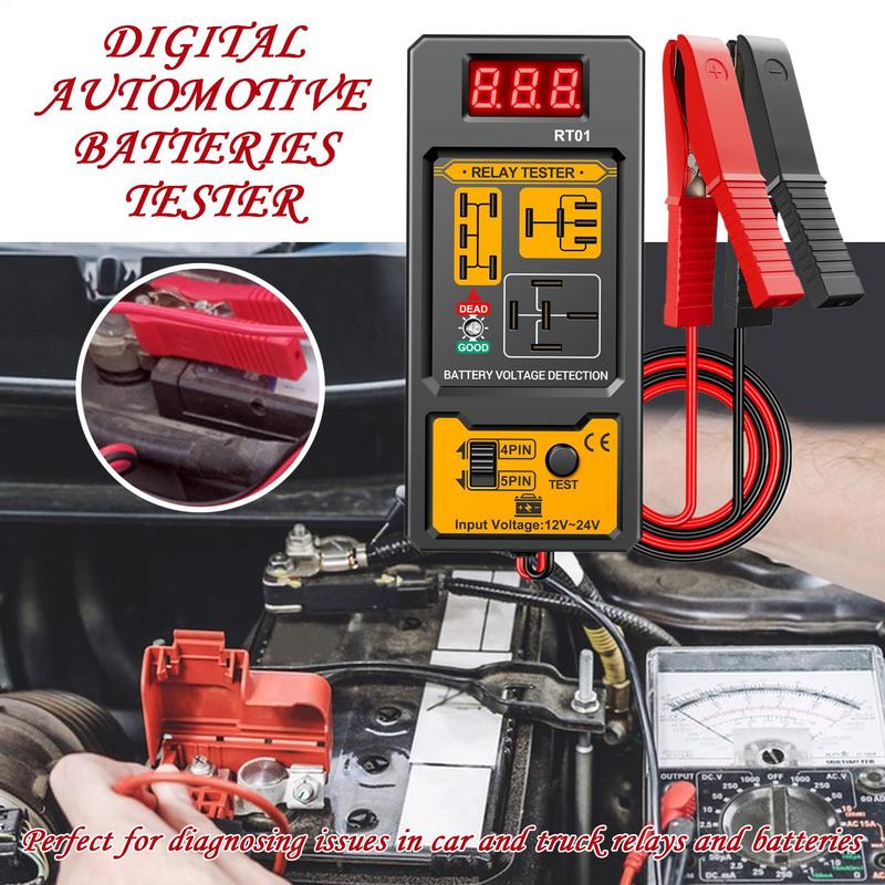 Autobatterij Belastingtester Laadsysteem Tester Diagnostische Professionele 12V/24V Scanner Voor Motorfiets Road Trip Vrachtwagen Jachten