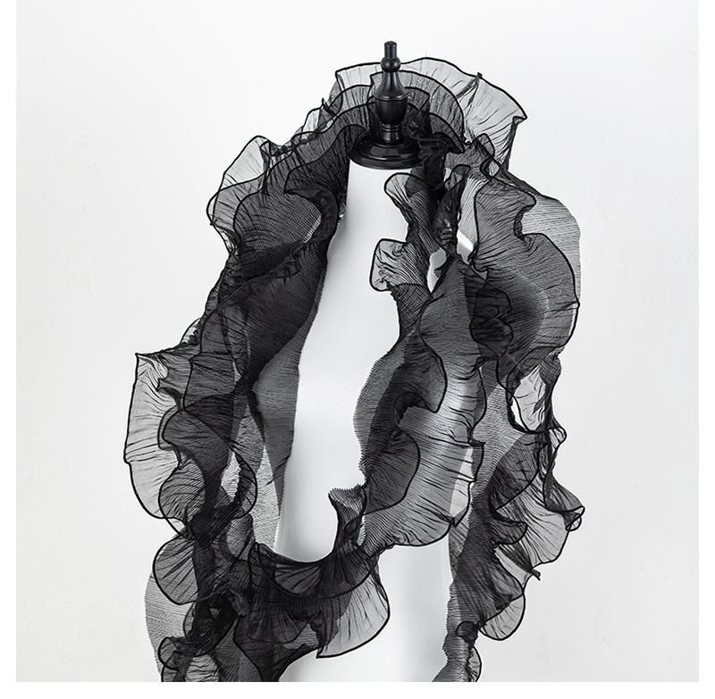 Wave Lace Fabric For Wedding Dress Design Diy Supply 12cm Wide Clothing Handicraft Needlework Accessories Sewing Pleated Ribbons