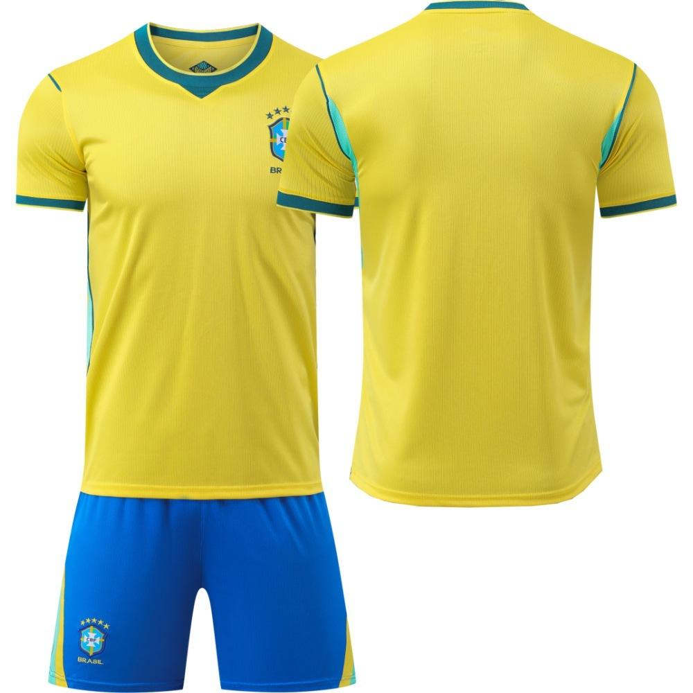2026 World Cup Brazil No. 10 Neymar 7 Vinicius children s jersey adult set cross-border football jersey size 16