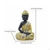 Buddha Statue Peaceful Atmosphere Resin Figurine Artisanal Appearance Small Meditative