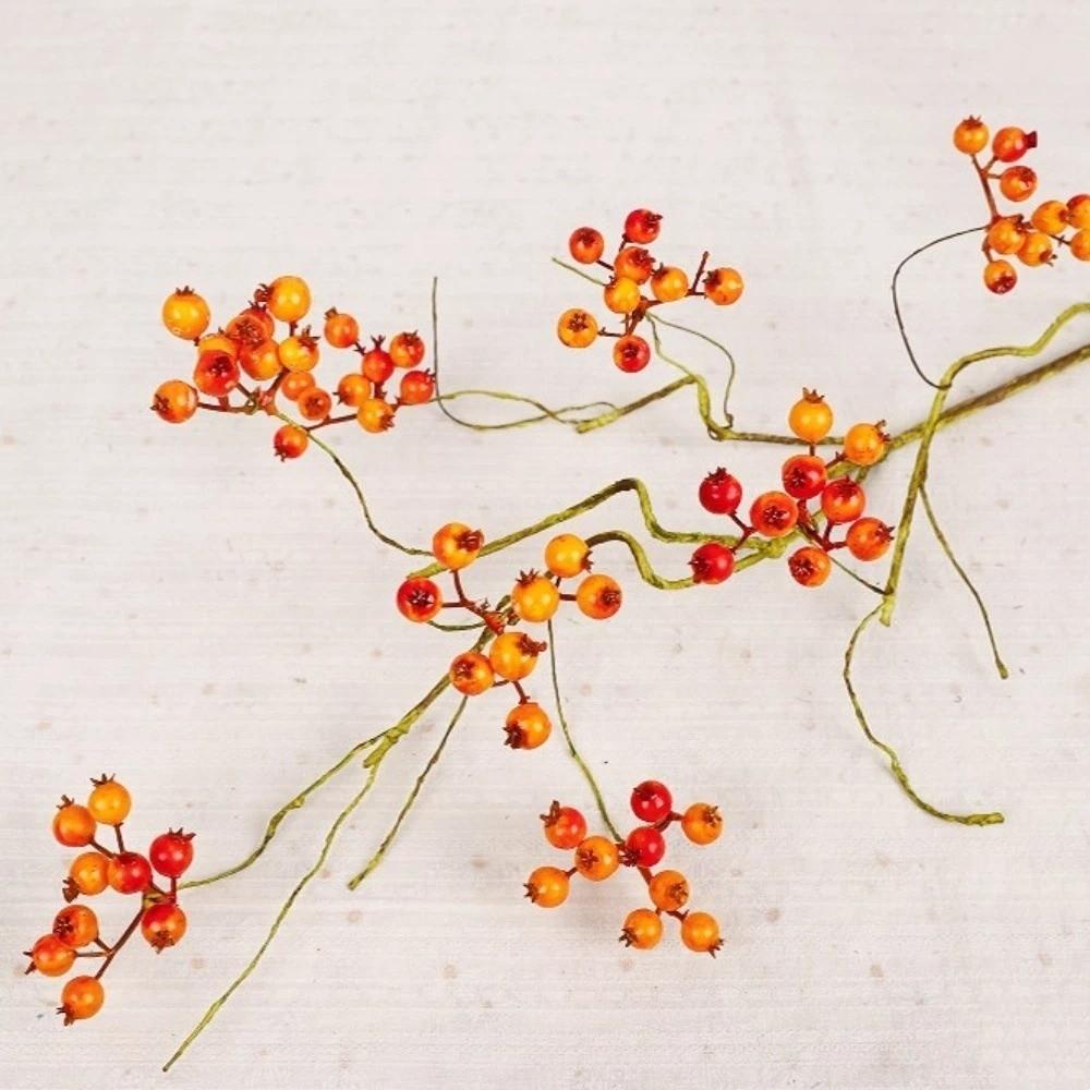 Fruits Flower Artificial Foam Berries Branch Faux Good Luck Fruits Fake Plants  Home Garden