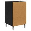 Nightstand Black Oak Effect 40 x 40 x 66 cm Particleboard