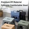 Lightweight Collapsible Folding Stool Heavy-Duty Portable Step Chair Durable Thickened Camping Stool Travel