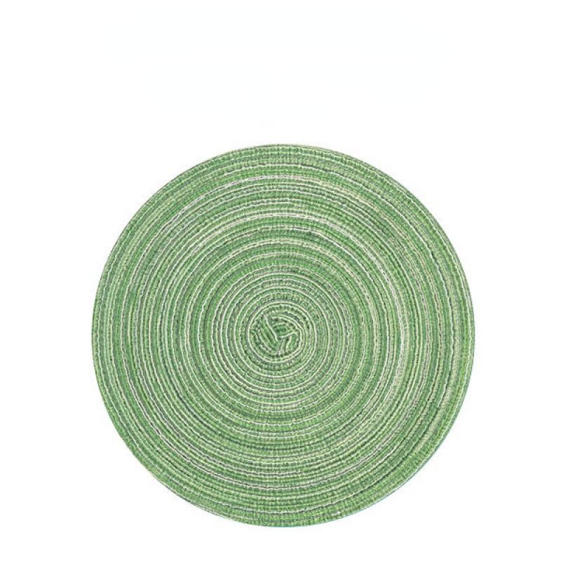 Round Table Mat Woven Ramie Placemats Anti Slip Dining Table Mats Non-Slip Tableware Bowl Pads Kitchen Drink Cup Coasters