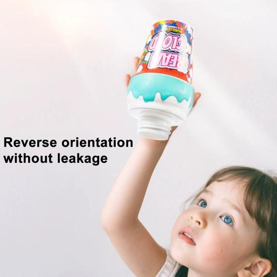 Bubble Bottle Toys Mini Ice Cream Shape Portable Bubble Bottle Non-Spill Inverted Design Machine Blower Maker for Kids Outdoor Play Picnic Fun Party