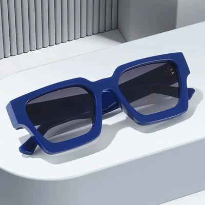 Fashionable Thick Frame Sunglasses Trendy Square Retro Ins Style Women Sun Glasses UV400 Protection
