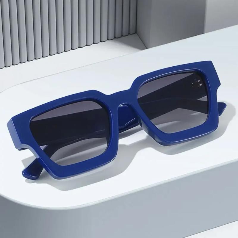 Fashionable Thick Frame Sunglasses Trendy Square Retro Ins Style Women Sun Glasses UV400 Protection