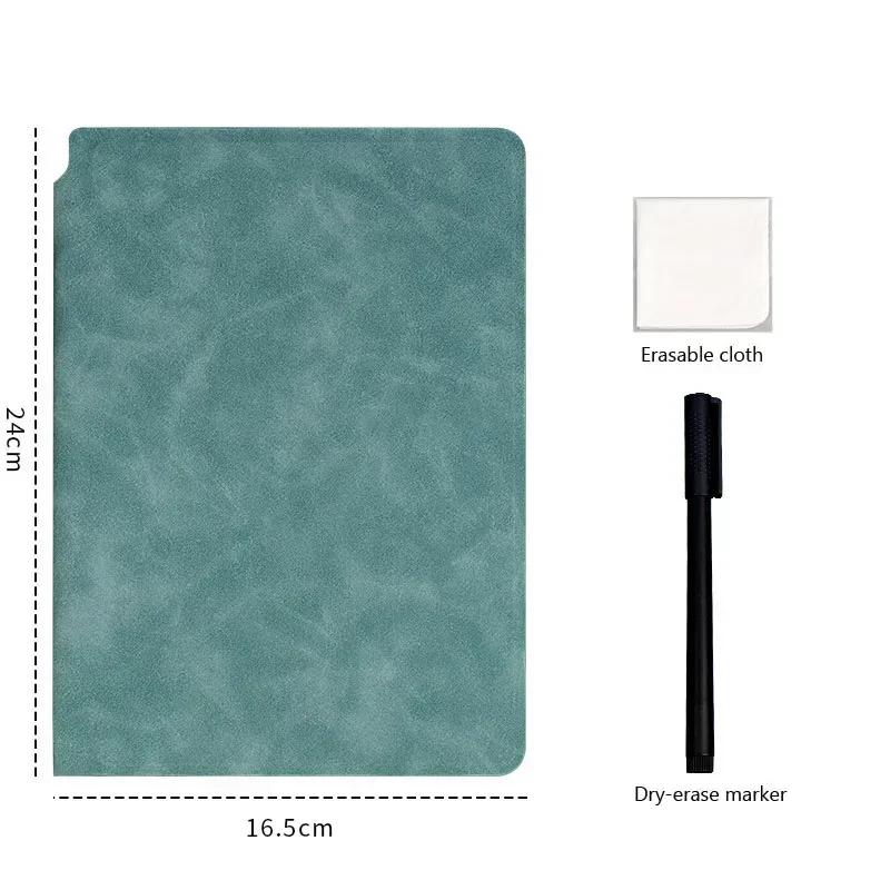 A5 Reusable Whiteboard Notebook Set with Eraser & Wipeable Board Portable Weekly Planner, Notebooks for School