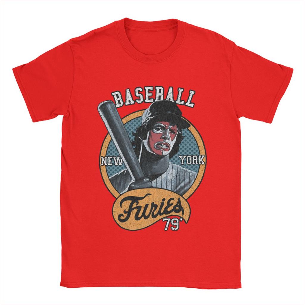 Męskie Koszulki Baseball Furies The Warriors Bawełniane Ubrania Humor Krótki Rękaw Okrągły Dekolt T-shirt Nowy Przybycie Koszulki
