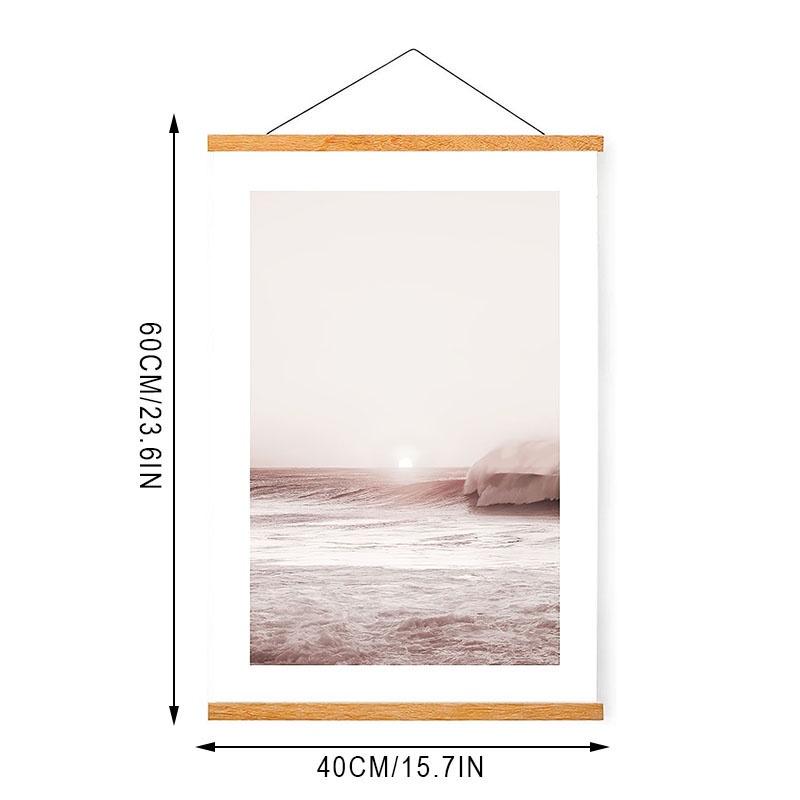 Geometrische Bilder Poster Magnetischer Posteraufhänger Naturrahmen Aufhänger Rahmen Gemälde Fotorahmen Wandkunst Bastelrahmen