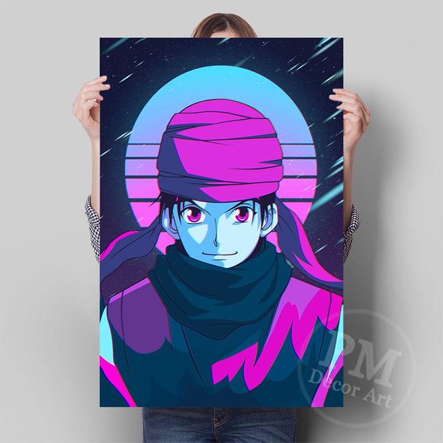 Anime Manga Hunter × Hunter Cyberretro Wall Decorative Canvas Painting Gon Freecss Killua Zoldyck Art Posters and Prints Gift