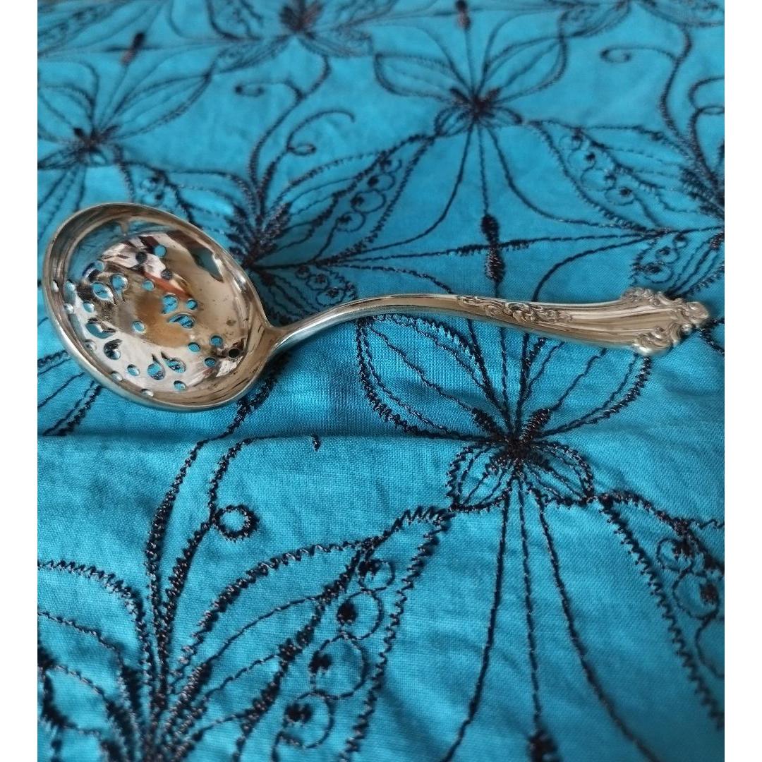 Used British Antique Powder Sugar Shifter Spoon