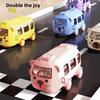 Baby Bus Cartoon Kids Plastic Drinking Cup With Straw And Leakproof Design For School And Party