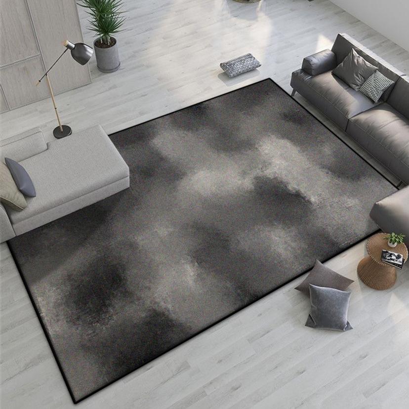 Abstract Easy Clean Carpet French Style Decoration Home Living Room Sofa Area Rugs Non-slip Bedroom Cloakroom Entrance Floor Mat