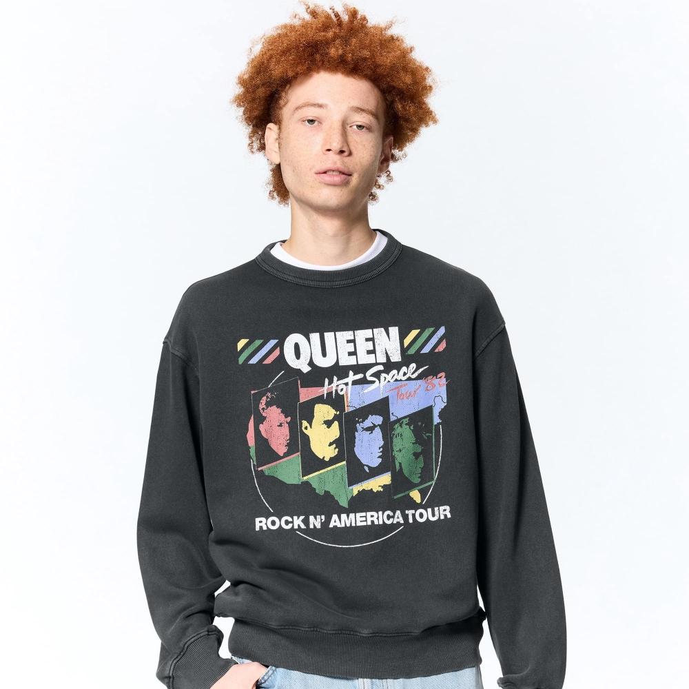 

Gu By Uniqlo Свитшот-пуловер Queen 08 DARK GRAY/S