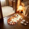 2D Home Decor Carpet Anti-fouling Cartoon Carpet Cute Cat-Shaped Area Rug  Living Rooms