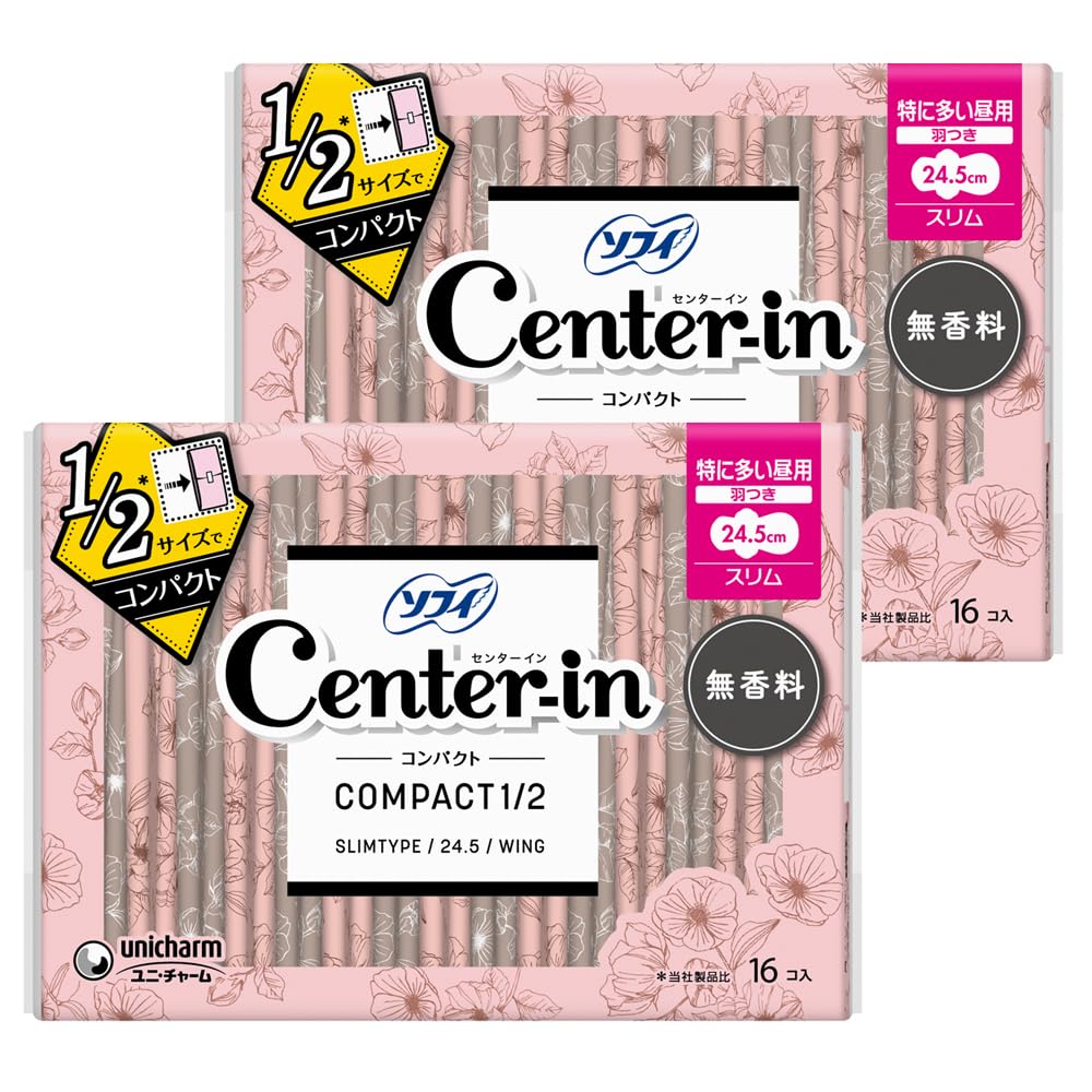 

Center In Compact Unscented Especially for daytime use Wings 32 sheets sheets x napkin 1/2 (16 2) [Sanitary slim]