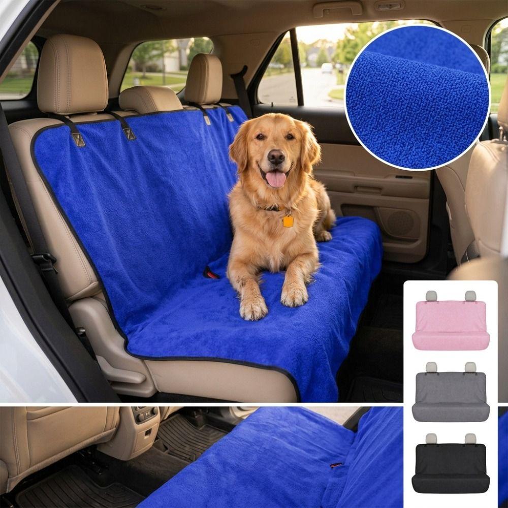 Quick Dry Rear Bench Towel Seat Covers Waterproof Dog Car Seat Cushion Sports Auto Cushion  Beach