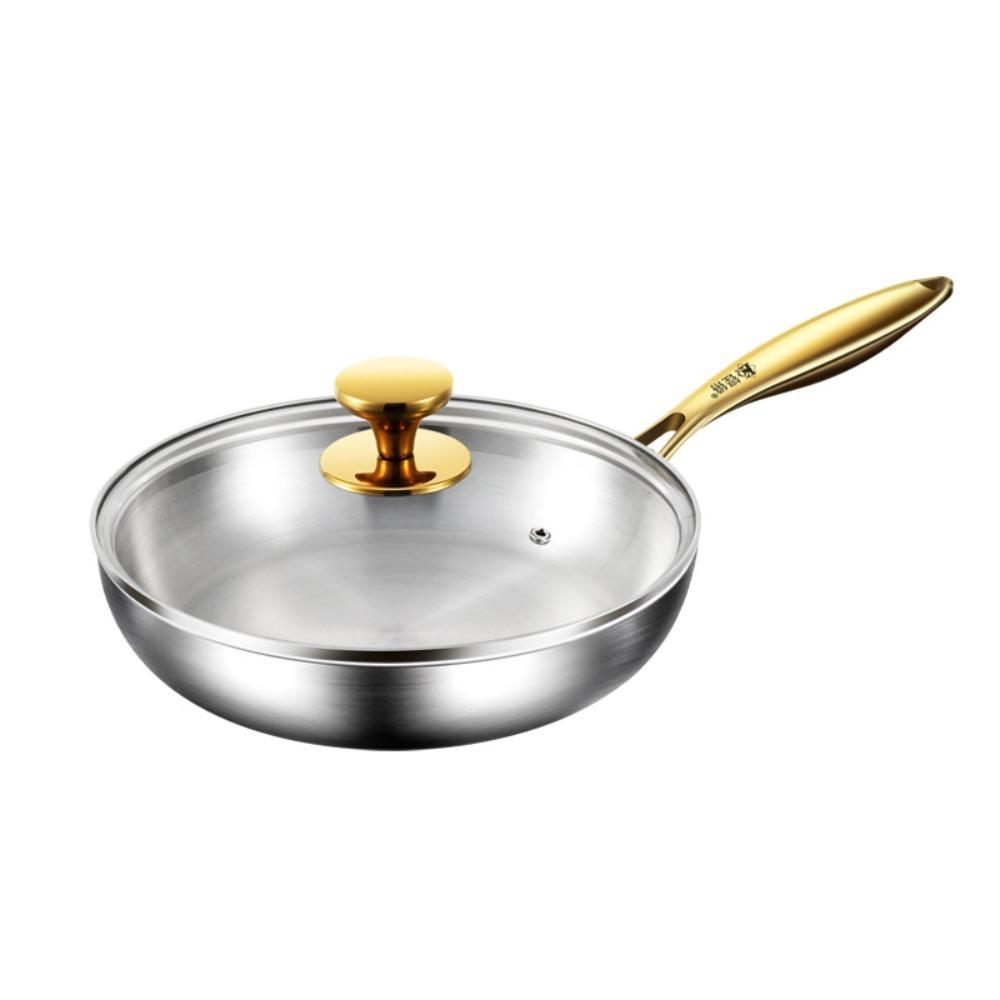 Universal Uncoated Frying Pan Non-stick Steak Skillets Household Cooking Pot  Stove