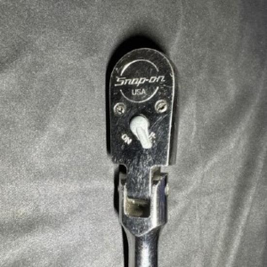 Snap On USA FHF936A 3/8 Drive Soft Grip Flex Head Ratchet USED