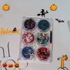 6Pcs/Set Heart Star Moon Sequins Body Nail Glitter Gel Sequin Gel Cream  Festival Decoration