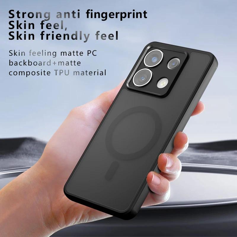 For OPPO Realme GT 7 Pro Magsafe Magnetic Acrylic Matte Case For Realme GT 6T NEO 6 SE Shockproof Transparent Cover Hard Bumper