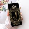 Clear For Samsung A5 2017 A520F A520K Cover For Samsung Galaxy A5 2017 Case Luxury Crown A-Z Letters 2D Flat Pattern Soft Casing