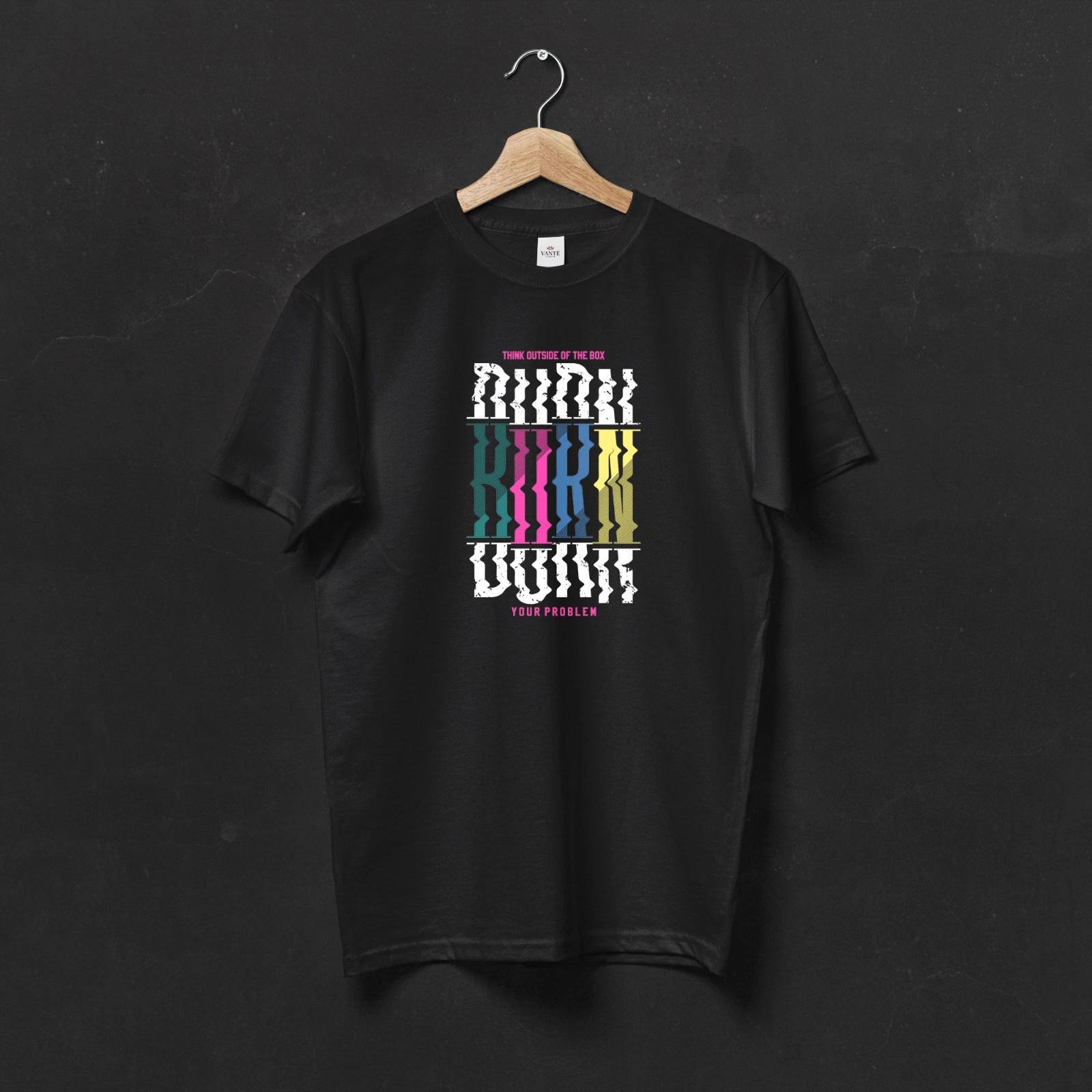 Think Outside The Box T-Shirt, Glitch Aesthetic Graphic Tee 4XL