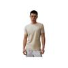 Calvin Klein Einfarbiges Rundhals-Slim-Fit-Kurzarm-T-Shirt Herren Oberteile Hell-Khaki J324127-ACI