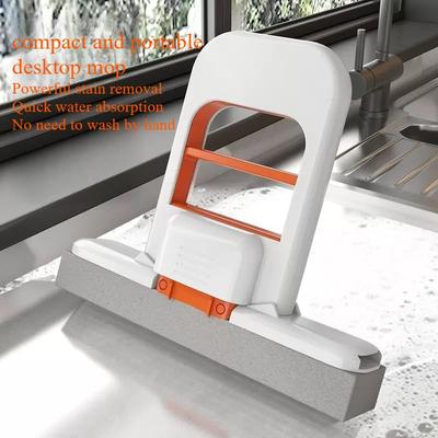 Multi Functional Handheld No Wash Mini Mop Desktop Bathroom Lazy Crafts