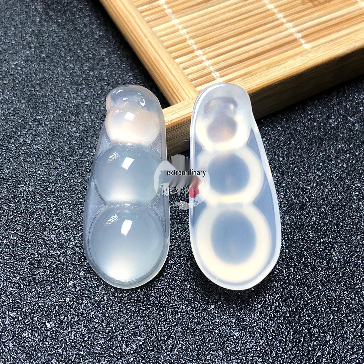 Lychee Jelly Pea Crystal Jade Pendant Charm - DIY Necklace/Bracelet Accessory for Men & Women
