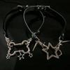 Pentagramme Große Knochenleder O-Stil Halskette DIY Stern Anhänger Halskette für Frauen Punk Ästhetik Y2K Halsketten Accessoire