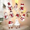 Pupazzo di Neve Peluche Ciondolo di Natale Appeso all'Albero di Natale Ciondolo Carino Bello Decorazione Scena Ornamenti da Appendere all'Albero di Natale