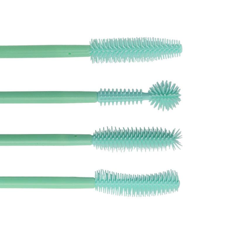 50Pcs Disposable Silicone Eyelashes Brushes Applicator Eye Lash Mascara Wands Brush Eyelash Extension Women Makeup Tools
