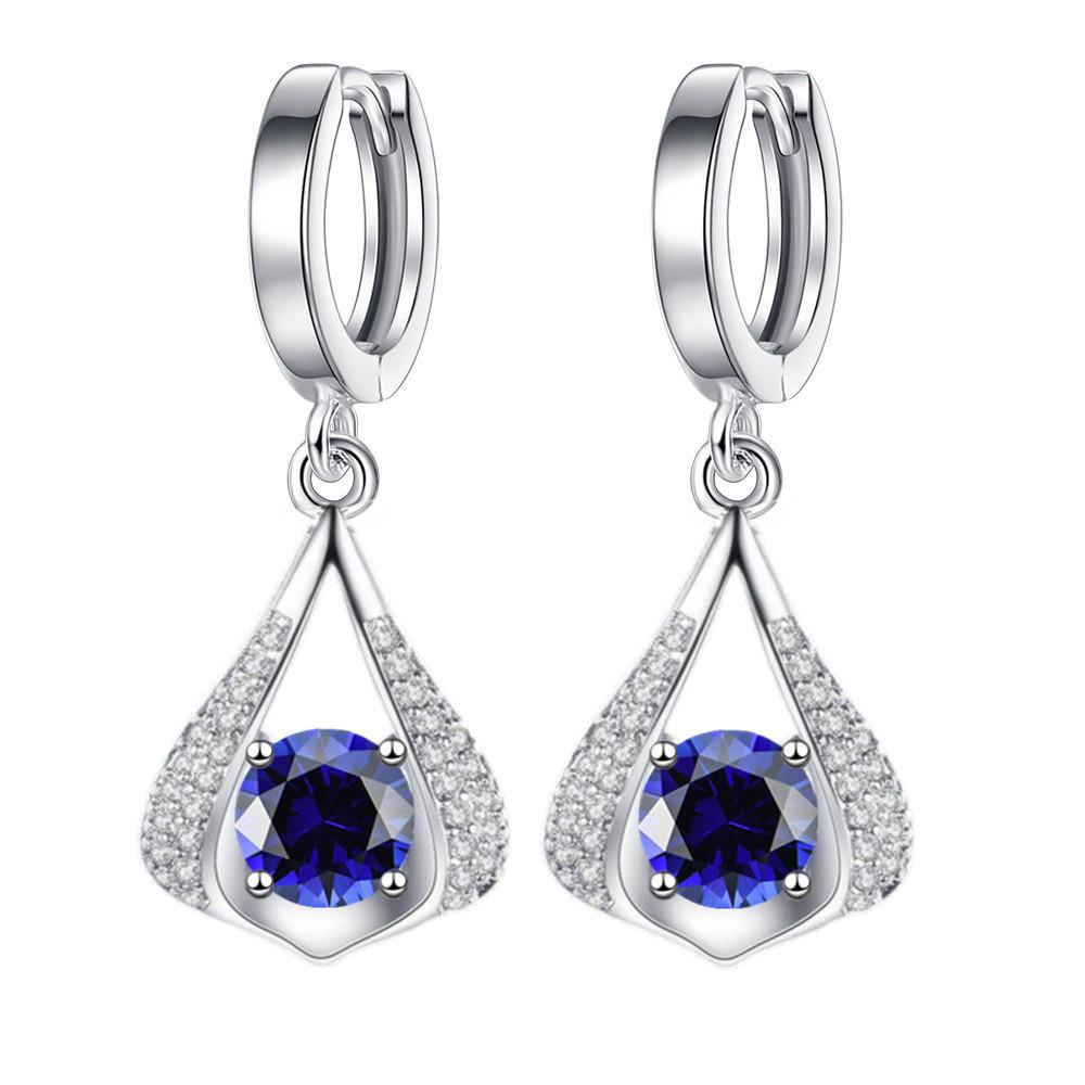 

New Japanese and Korean Style Elegant Inlaid Diamond Earrings Cool Wind Senior Sense Earrings EK-5